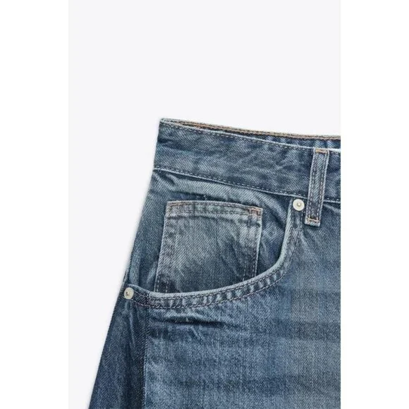 ZARA TRF OVERSIZE BALLOON HIGH-WAIST JEANS - Picture 9 of 9